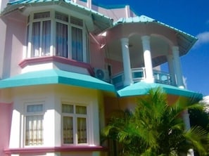 Front of villa