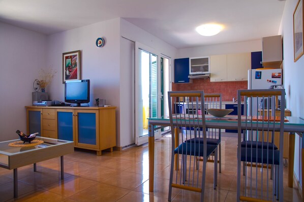 Dining room and living room