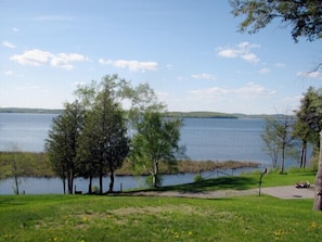 Basketball Court Overlooking Rice Lake