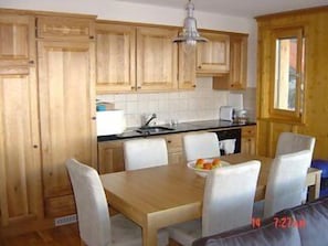 Kitchen and dining area