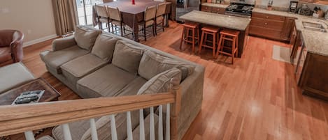 This house is perfectly laid out for hosting large families and friends.