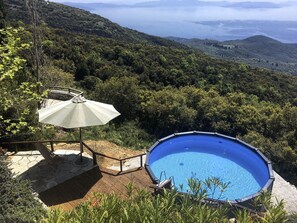 On the lower garden area there is a pool (5m diam. x 1,2deep) ideal for relaxing