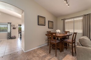 informal dining area