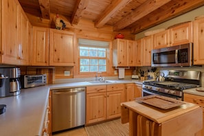 Kitchen with Stainless Steel Appliances and a Gas Cooktop