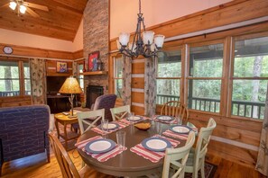 Dining Area opens into Kitchen, Living Area