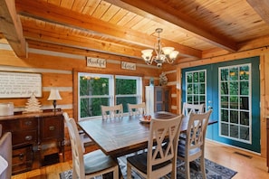 Dining Area opens onto Back Deck