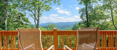 Enjoy the View at Valle Crucis Overlook from the Back Porch