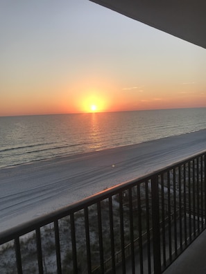 Gorgeous sunset view from the balcony