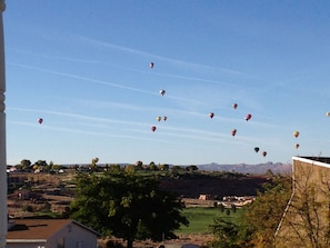 Balloon Fest in Page, View from balcony