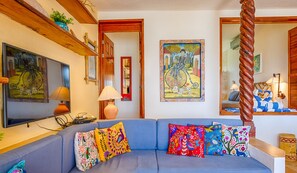 Living area with TV