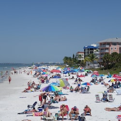 White sandy beach