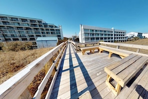 Beach access is just a block away with a new boardwalk.