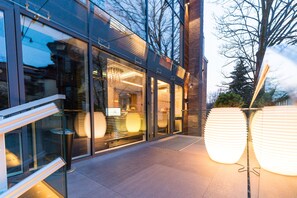 Front of property – evening/night