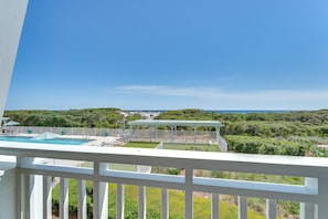 Beachside #5 - Watercolor - Second Floor - Master Bedroom Balcony with Gulf Views