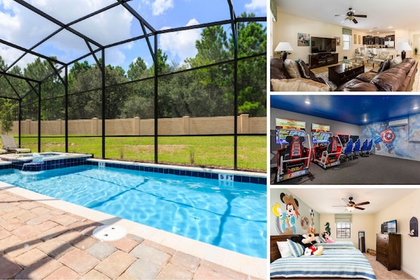 Luxury Villa, a beautiful 7 bedroom vacation home rental in Champions Gate Resort is perfect for your next Orlando family vacation! | PHOTOS UPDATED: March 2020