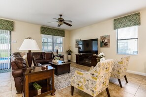 Plenty of space for the whole family to relax together