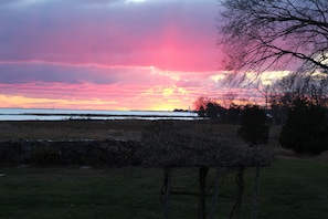 Typical sunset over looking the L. I. Sound and Connecticut River.