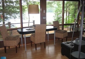 Dining Area with great view of the Lake
