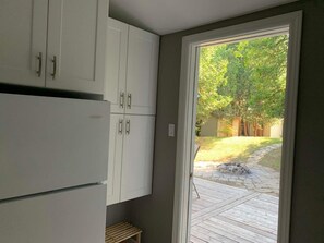 Kitchen off the deck 