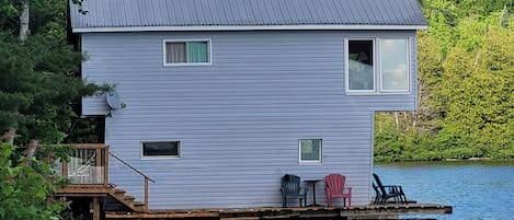 Exterior of Boathouse cottage with new deck