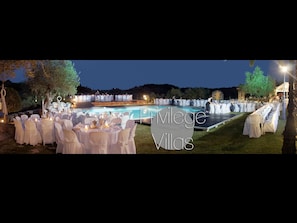 Espace banquet en plein air