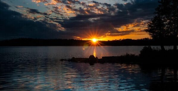 SUNSET  FROM THE COTTAGE