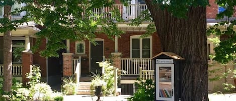 Street side view of property and our Registered "Little Free Library"