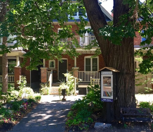 Street side view of property and our Registered "Little Free Library"