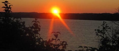 Beautiful sunsets from back deck.