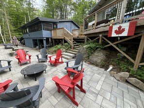 New patio and firepit