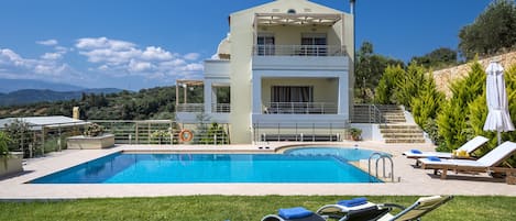 Relaxing by the pool

