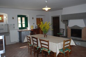 the large kitchen
