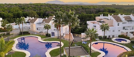 The pool and sea view from the Penthouse terrace