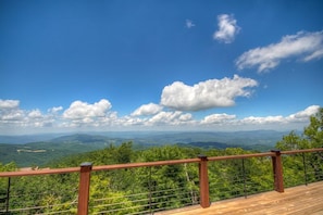 Views of Four States on a Clear Day from High Elevation on Beech Mountain