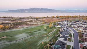 Home backs right up to the 17th hole of Sleepy Ridge Golf Course and Utah Lake