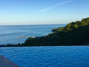View of Crash Boat Beach from the Infinity pool.  Paraiso!