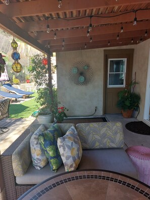 patio seating area