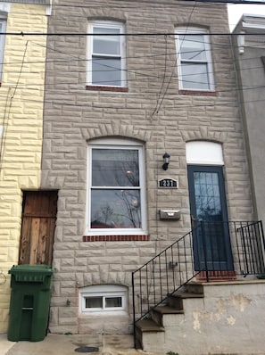 This cute Baltimore rowhome is over a century old. 