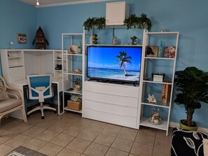 Living Room - TV and Desk