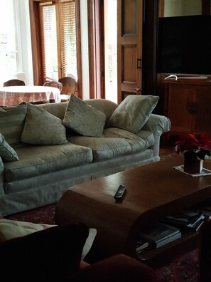 Family /Lounge room with comfortable Coaches and a television.