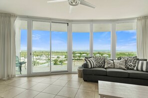 Living Room with Floor to Ceiling Windows