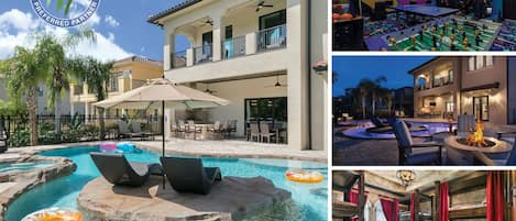Welcome to The Magic Villa at Reunion, a 9 bed villa with private pool, lazy river, secret playroom, and custom kids bedrooms | Photos updated: March 2019