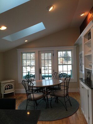 dining room with a view