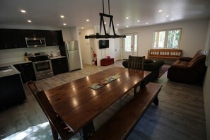Large open living and dining room!