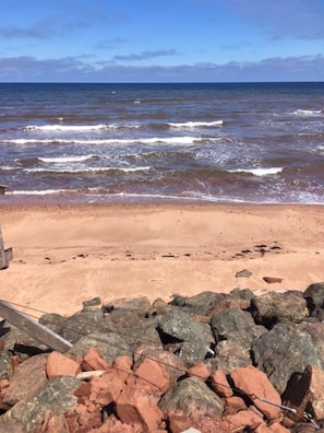 2016 View of beach in front of cottage