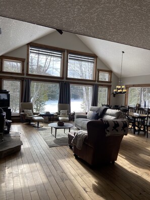 Huge windows for River views