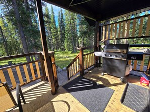 Deck with BBQ