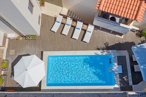 Aerial view of All Season Villa in Rethymno, Crete