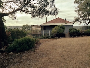 Driveway and entrance to farmhouse