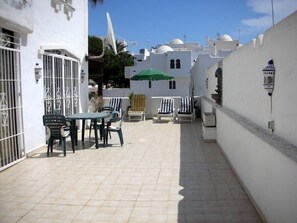 Large Terrace with sunbeds and table and chairs